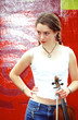 Violin Player Performing In Concert.