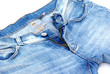 Isolated part of a female jeans. Isolated part of a female jeans.