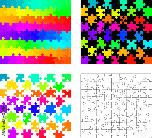 Vettoriale: puzzle vecto puzzle vecto
