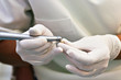 Dentist working