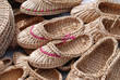 straw shoes