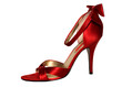 Photo: elegant red shoe on high heel elegant red shoe on high heel