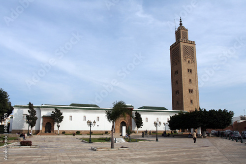 Mosque square in capital of Morocco Rabat