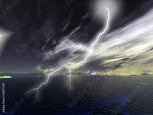 Illustration: Storms with lightening illustrations Storms with lightening illustrations
