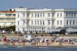 Foto: Strandleben auf Norderney am Weststrand Strandleben auf Norderney am Weststrand