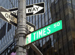 Panneau de signalisation, Times Square, NYC