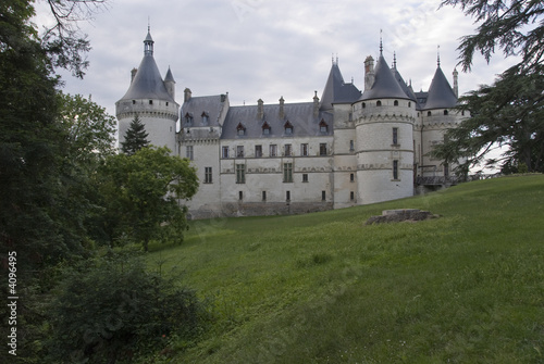 Side view of the castle Chaumont-sur-Loire