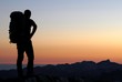 Mountaineer silhouette