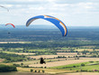 Hang glider showing the famous Sussex downs