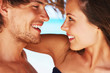 Couple Kissing on the Beach