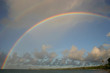 Doppelter Regenbogen vor Samoa