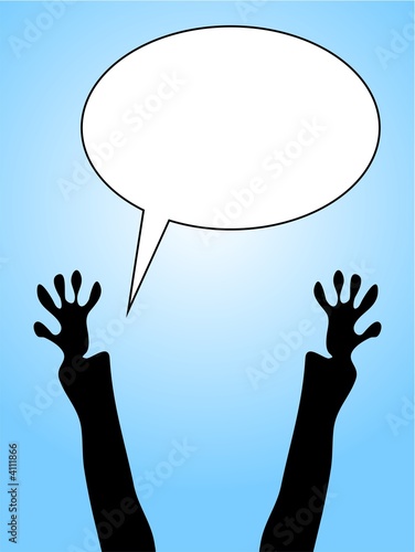 Illustration: message bubble message bubble