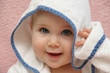 portrait of a baby with hood portrait of a baby with hood