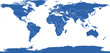 Carte du monde unie avec frontières pays