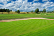Open country side golf landscape