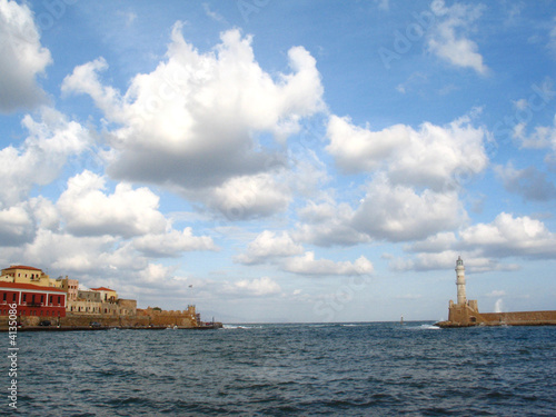 view of Chania city in Crete, Greece view of Chania city in Crete, Greece