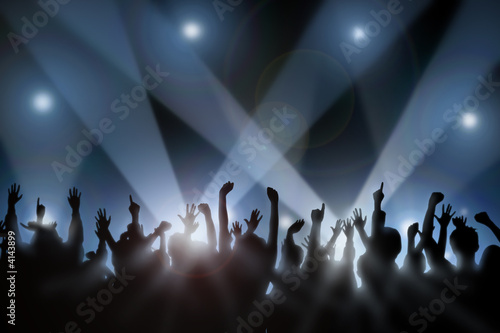 Illustration: Cheering Crowd Cheering Crowd