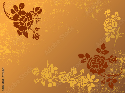 floral wallpaper. Retro floral wallpaper