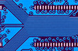 Blue circuit board Blue circuit board