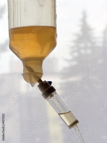 medicine drops from drip