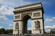 french tourists arc de triomphe memorial