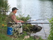 Angler über die Schulter geguckt