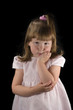 Upset thoughtful little girl Upset thoughtful little girl
