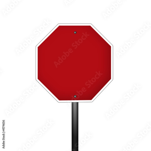 blank stop sign. Isolated Blank Graphic Stop