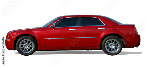 Photo: Red Sedan Car Red Sedan Car