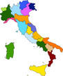Italia cartina confini regionali