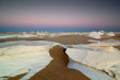 The White Desert at dusk