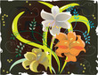 celebration background with floral motive