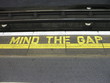 A Warning at a London Underground Station. A Warning at a London Underground Station.