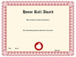 Blank award certificate form