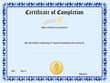 Blank award certificate form