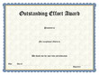 Blank award certificate form