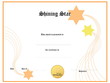 Blank award certificate form