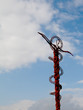 The Brazen Serpent cross on mountain Nebo, Jordan The Brazen Serpent cross on mountain Nebo, Jordan