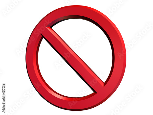 Illustration: Danger or cancel sign Danger or cancel sign