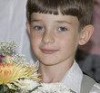 Child and flowers