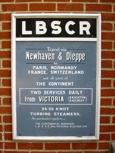 Railway / Ferry Vintage Travel Poster