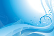 Aquamarine waves lining