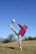 football dans les champs