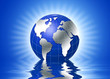 3d globe, global warming