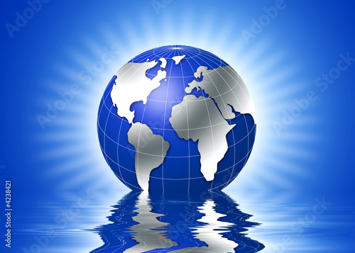 3d globe, global warming