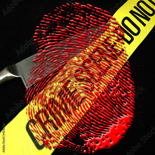 Crime scene tape and