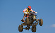 Quadbike jumping really high