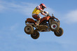 Quadbike jumping really high
