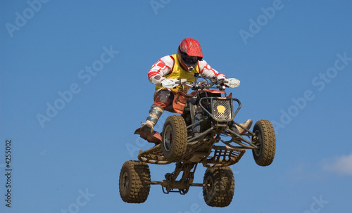 Quadbike jumping really high