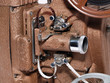 Photo: Film going through gate on vintage Projector Film going through gate on vintage Projector
